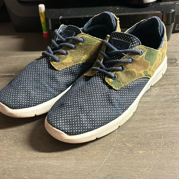 Mixed media VANS PRELOW (CLASH) Denim & Suede Collection Men’s size 8 - Picture 1 of 7